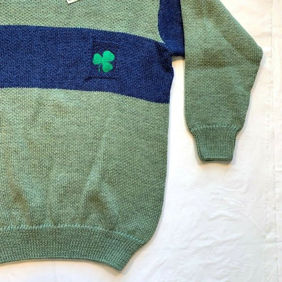 NWT Vintage Cladyknit Donegal Irish Sweater L Merino Wool Hand Finish Fisherman‎ - Picture 8 of 12